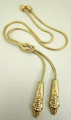 Elegant Metropolitan Museum Of Art Double Snake Lariat Style Knot Necklace • $65