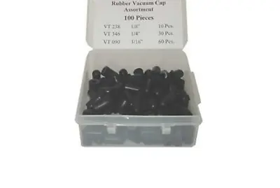 $19.95 • Buy OPK12-A Rubber Vacuum Cap Assortment  (100 Pcs)