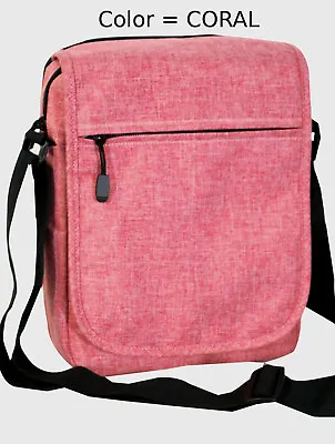 1 - NWT Everest 077 Utility Bag With Tablet Pocket Color = Coral / Grey • $15