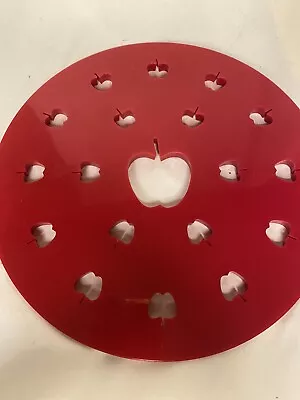 $6 • Buy Rowoco Apple Pie Top Crust Cutter Pastry Press Mold Cut-Outs Red Plastic 9.75 