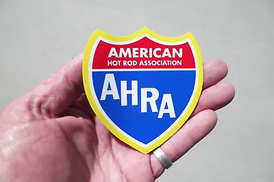 Rare/Vintage Style AHRA  Shield  Drag Racing Vinyl Sticker 3 1/2  • $10