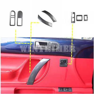 Carbon Look Car Door Handle Accessories Kit Cover Trim For VW Beetle 2003-2010 • $74.94