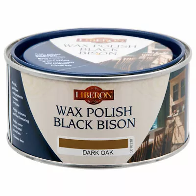 150ml Liberon Furniture Wax Polish Black Bison Dark Oak • £11.98