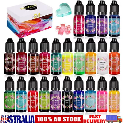 24 Colors Epoxy Resin UV Resin Pigment Coloring Dye Colorant Liquid Craft DIY • $26.99