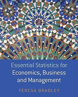 Essential Statistics For Economics Business And Management • £4.10