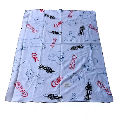 Coca-Cola 45x60 Vintage 100% Polyester Fabric Polar Bears & Seals • $14.87