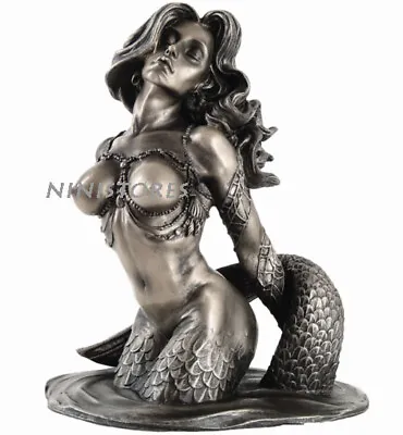 @ New SEXY BRONZE MERMAID Figurine Statue Sculpture Figure Silver Fish Doll • $40