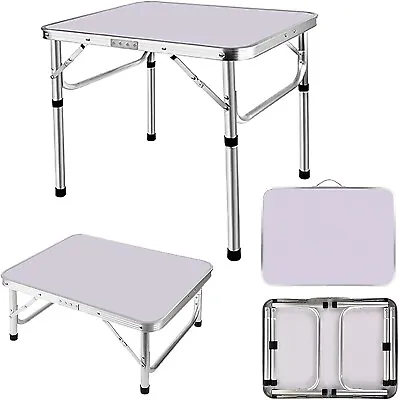 Foldable Aluminium Table TV Table Car Boot Table  Lightweight Camping Table • £24.99