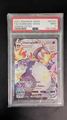 Charizard VMAX Shining Fates SV107/SV122 Holo Shiny Holo Rare PSA 9 • $90