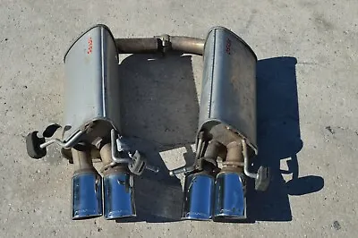03-06 Mercedes C55 Amg Left & Right Mufflers Muffler Exhaust With Tips Pair Oem • $450