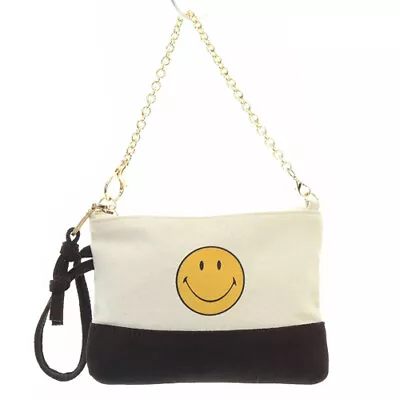 Good Grief Muse De Deuxieme Classe Handling Smile 2 Tone Pouch Bag Handbag Canva • $121.56