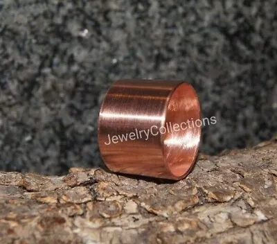 Pure Copper Ring Copper Wide Band Ring Solid Copper Ring Women & Men's Ring B79 • $15.99