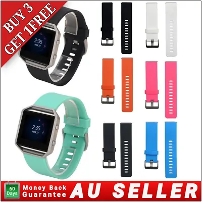$6.21 • Buy For FITBIT BLAZE Replacement Silicone Gel Band Strap Bracelet Wristband Sport