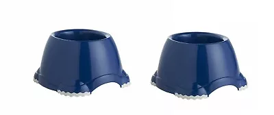 Moderna Plastic Cocker Spaniel Smarty Dog Bowl Blueberry 600ml X 2 • £13.99