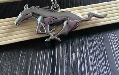 X LARGE SOLID 3D HORSE MUSTANG ANIMAL Pendant 24  925 Sterling Silver Necklace  • $13.99
