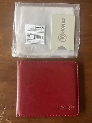 Canopus Car Registration & Insurance Holder - PU Leather Card Holder - RED • $10.50