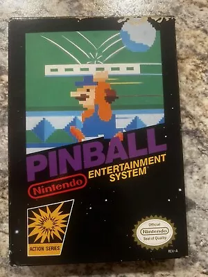 Pinball Game Nintendo NES 1985 Black Box W/Box Inserts Manual CIB • $85