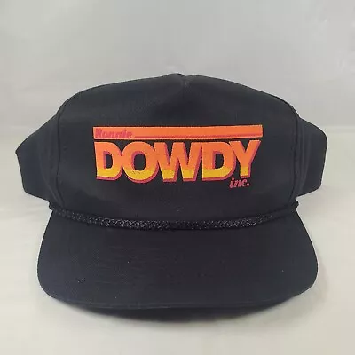 Vintage Ronnie Dowdy Inc Trucking Company Hat Cap Black Snapback Cool Graphics  • $17.99