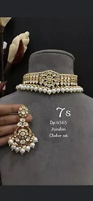 Indian Bollywood Kundan Jewelry Set (Never Worn) • $180