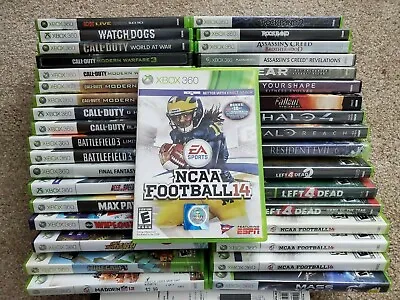 $9.99 • Buy 🔥Xbox 360 Game Selection Microsoft Xbox 360 Games NCAA Football 14 And More!🔥