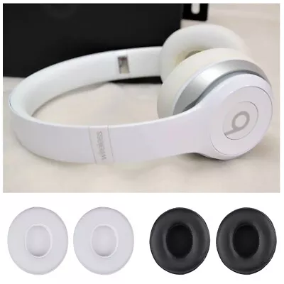 Replacement Ear Pads Cushions 2pc For Dr. Dre Beats Solo 2.0 & Solo 3.0 Wireless • £4.78