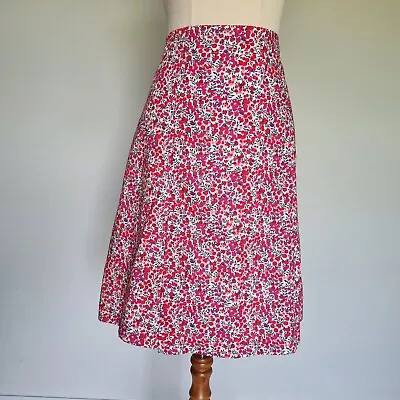 Sportscraft Liberty Print Multicolour Ditsy Floral Cotton Skirt Size 10 • £49.48