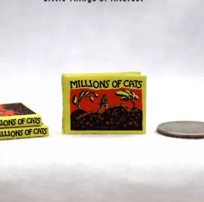 MILLIONS OF CATS 1:12 Scale Miniature Readable Illustrated Book • $7.48