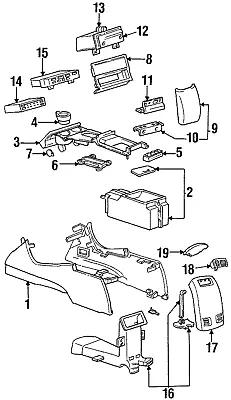 Genuine GM Ashtray Assembly-F/Floor Console 25557437 • $111.92