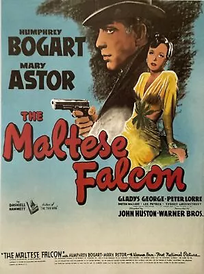 The Maltese Falcon Vintage Reproduction Movie Poster Humphrey Bogart 23.5 X 32 • $110.83