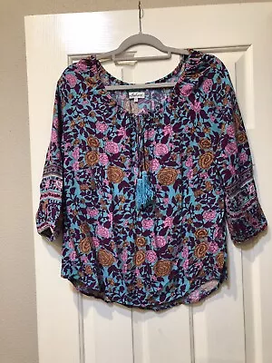 $100 • Buy 🩵RARE Vintage Arnhem Spanish Rose Blouse Sz 12 EUC🩵