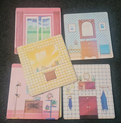 £5 • Buy Vintage Pedigree Sindy Doll Super House Home Cardboard Panel Spare Parts Square