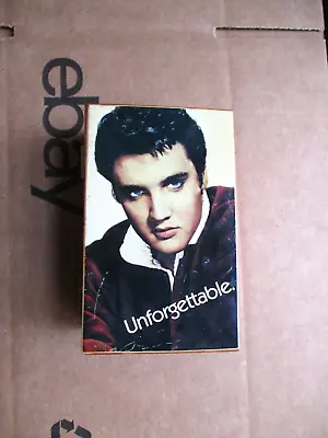 Vintage Elvis Presley Unforgettable Wood Keepsake Jewelry Box 3 1/2 X 5 1/4 X 2 • $19.99