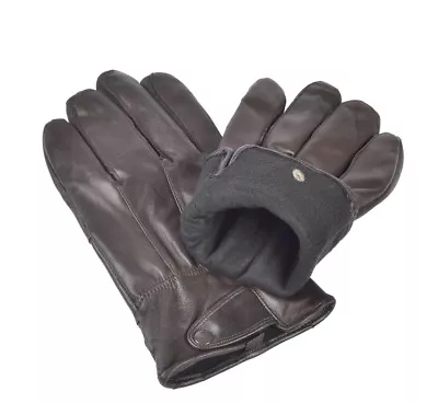 Reed Men's Genuine Leather Thinsulate Driving Gloves - Factory Drop Ship - Brown • $19.99