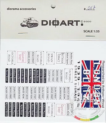 DioArt 1/35 WWII London Blitz (UK Street Signage'39-'45) • $5.15