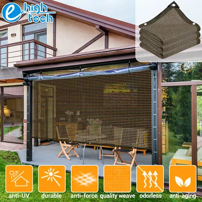 90% Anti-UV Sun Shade Net Awnings Garden Patio Pool UV Block Mesh Sail Shelter • $14.99