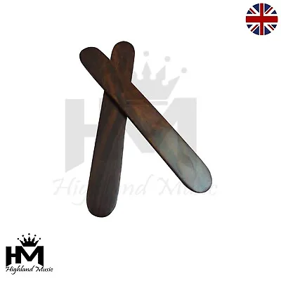 £7.57 • Buy New HM Percussion Folk Instruments Rhythm Stick Wooden/Rosewood Rhythm Bones 8 