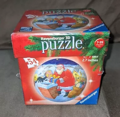 Ravensburger PUZZLEBALL SANTA CHIMNEY GIFTS CHRSITMAS ORNAMENT PUZZLE BALL NEW • $17.50