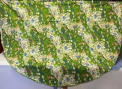 Vtg VERA Floral Tablecloth And 7 Napkins 59  X 80  Oblong • $19.99