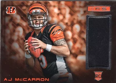 2014 Panini Rookies & Stars #1 AJ McCarron RC Rookie Materials Jersey Bengals • $5.99