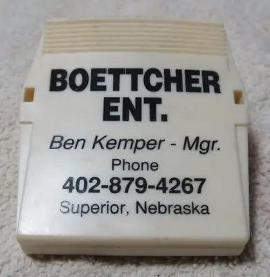 Vintage Advertising Spring Paper/bag Clip BOETTCHER ENT. Superior Nebraska. • $6.95