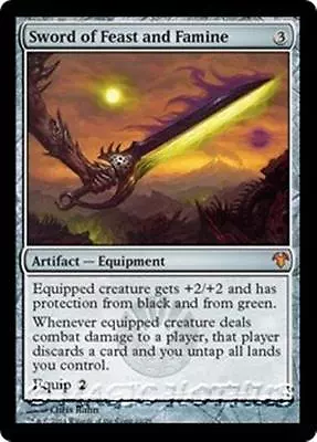 SWORD OF FEAST AND FAMINE Modern Event Deck MTG Artifact — Equipment MYTHIC RARE • £37.18