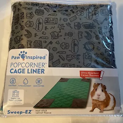 Paw Inspired PopCorner Guinea Pig Cage Liners Washable Fleece Bedding Guinea Pig • $45.90