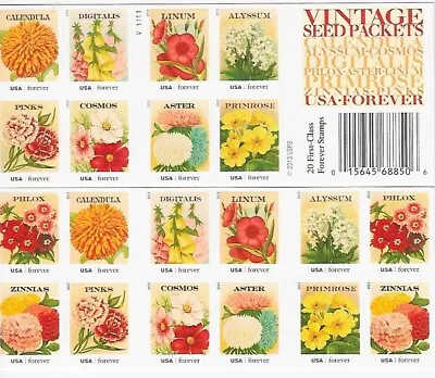 US Vintage Seed Packets Forever Scott #4754-4763 • £56.96
