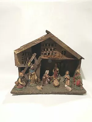 Vintage Christmas Nativity Set Presepio Creche  Krippenfiguren Made In Italy • $46.79