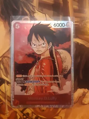 One Piece TCG Monkey D Luffy ST01-012 Super Rare - Straw Hat Crew - Red - NM • $9.99