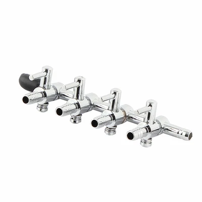 £6.07 • Buy Aquarium Fish Tank 4-way Air Pump Control Valve Manifold Taps Silver Tone