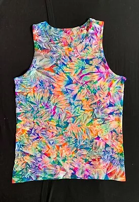 *New* Handmade Men's Fiesta Cruncht Crinkle Tie Dye Tank Top All Sizes • $16.99