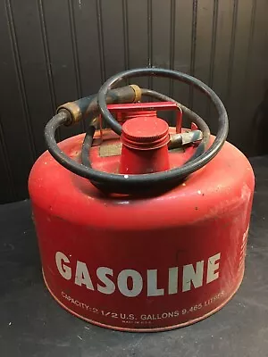 Vintage 2.5 Gallon Boat Marine Gas Can Retro Gasoline Clean Inside • $67.49