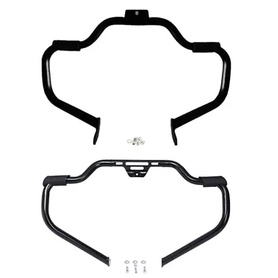 Matte Black Mustache Engine Guard Crash Bar Fit For Harley Softail 2000-17 18-22 • $84.99