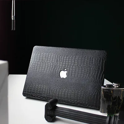 Black Crocodile PU Shell Case Cover For MacBook Air 13 15 Pro 13 14 15 16 • $31.99